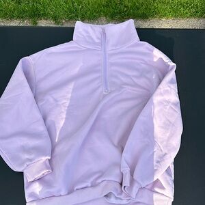 Purple SHEIN sweater w cuffed neck